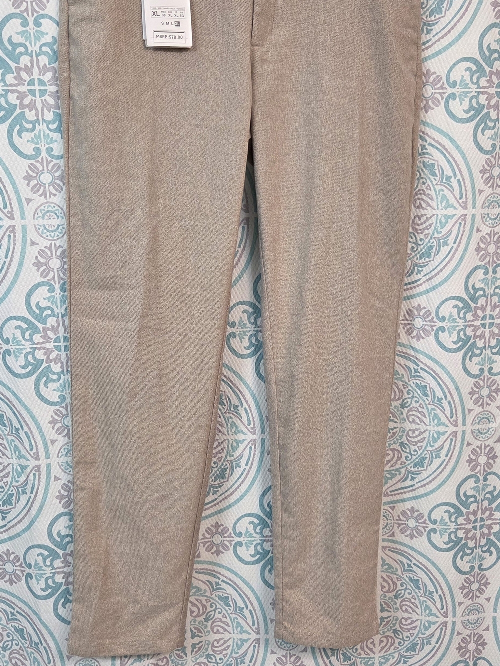 Women’s Straight Leg Pants in Beige - Classic Workwear